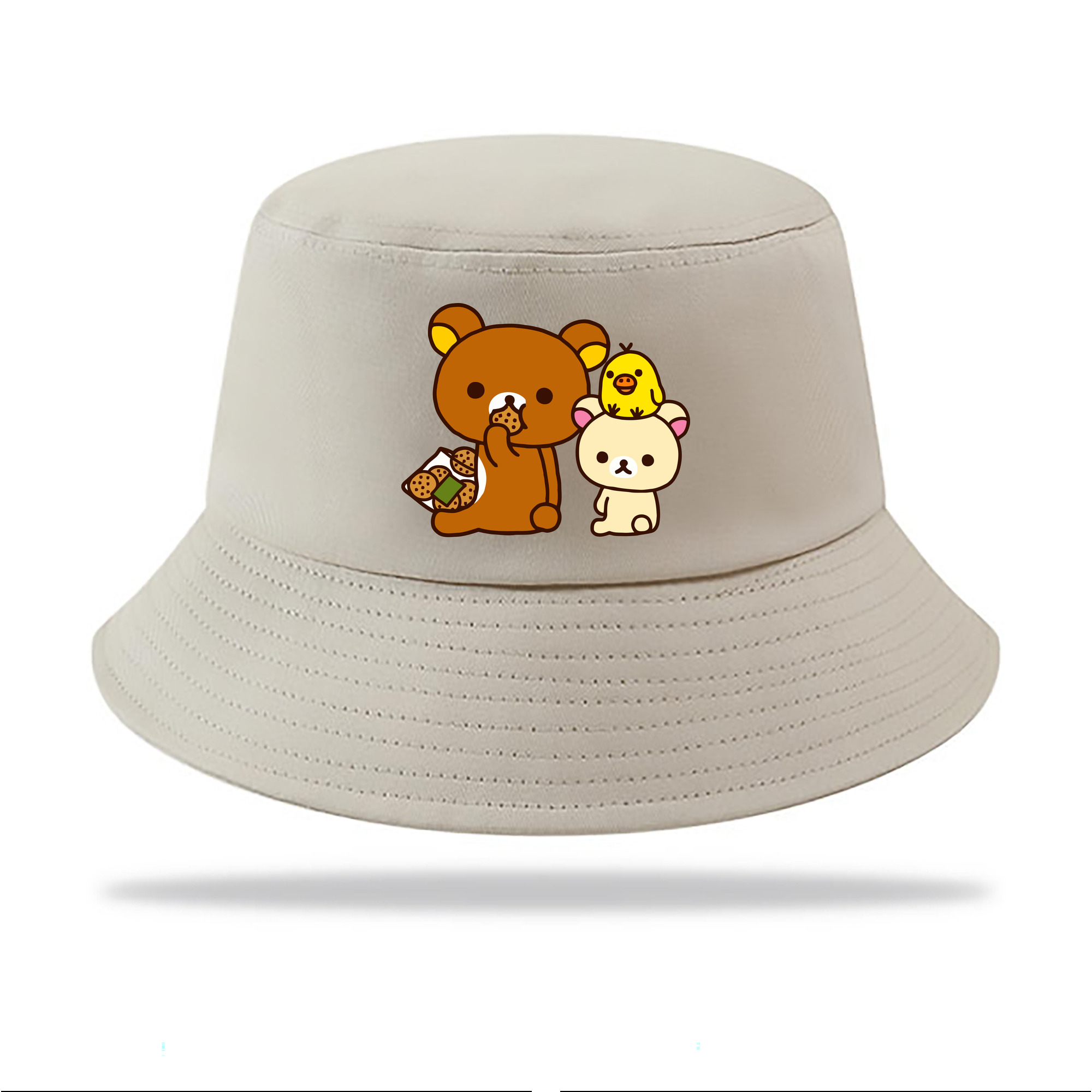 （画像用） リラックマ リラックマ キイロイトリ Rilakkuma Korilakkuma Kiiroitori アウトドア日除けバケットハット